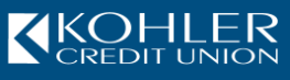 KOHLER CREDIT UNION logo